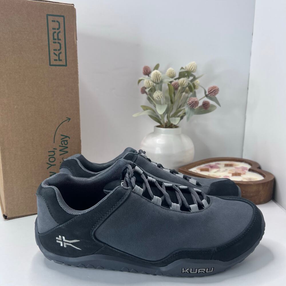 Kuru Chicane On Your Feet Comfort Sneaker Lead Gray Slate Gray Men 12.5 M NWB